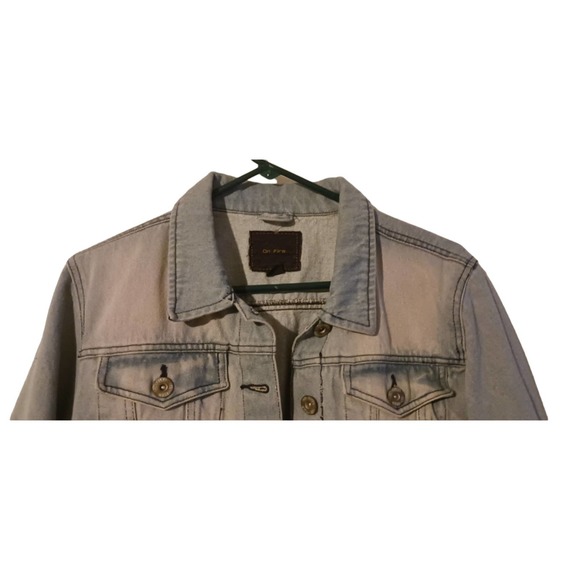 On Fire Denim Jacket sz.‎ XL - Picture 2 of 12